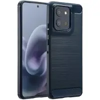 IMoshion Coque Brushed Motorola Moto G86 - Bleu foncé