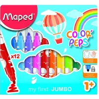 Maped Color'Peps Feutres Jumbo Lot de 12 (1 an et +)