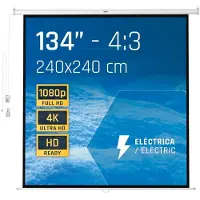 Iggual Ecran Mural Electrique PSIES240 (240 x 240 cm) (Reconditionné C)