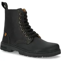 El naturalista unisex. 252641101005_001 Arizona - Bottines en cuir - Noir (39), Plat, Lacets, Casuel