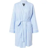 Ralph Lauren Peignoir court bleu ciel / blanc