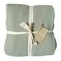 Matt & Rose Parure De Lit Unie En Coton Lichen 140x200+63x63cm