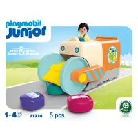 Playmobil Junior: Garbage Collection Vehicle Construction Game Multicolore Enfants