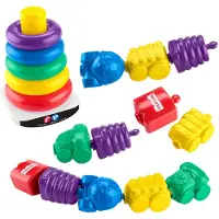 Fisher Price Mattel 80th Anniversary RAS + Snap Lock Beads Bundle