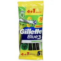 Gillette Blue 3 Sensitive Disposable Razor Blades - 5 Pack
