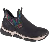 Rieker Bottines azur / émeraude / noir / blanc cassé