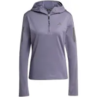 Adidas Femme Own The Run Hivernal à Capuche Demi-Fermeture Éclair Preloved Violet