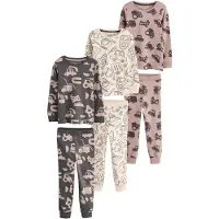 Next Pyjama beige clair / chocolat / moka