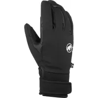 Mammut - Gants chauds et respirants en PrimaLoft&reg; et GORE-TEX WINDSTOPPER - Astro Guide SO Glove Black en Cuir - Taille 8 - Noir