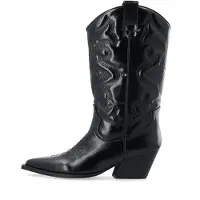 Bianco Bottes de cowboy 'Jody' noir