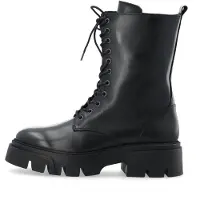 Bianco Bottines à lacets 'Mia' noir