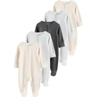 Next Pyjama beige clair / anthracite / gris clair