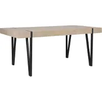 Beliani Table De Repas Adena Bois Clair