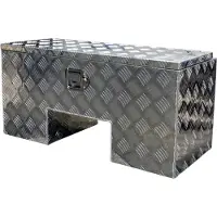 Novio Coffre de rangement en aluminium pour remorque Toolbox Aluminium 818 x 361 x 400