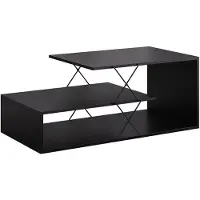Vicco Table basse Nario Noir 100x50cm, Model 55822