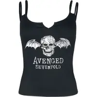 Avenged Sevenfold Top de - Deathbat - S - XXL - pour Femme - noir - Taille M