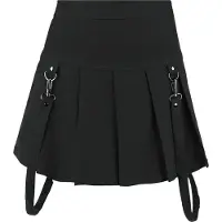 Killstar Jupe courte Gothic de - Merely A Madness Mini Skirt - XS - XXL - pour Femme - noir - Taille XL