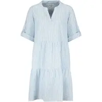 Fresh Made Robe courte de - Robe à Volants - S - M - pour Femme - bleu/blanc - Taille S