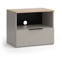 Vicco Meuble TV Wido Grège 60x50cm avec tiroir, Model 56617