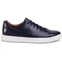 Clarks Shoes pour homme. 26148557 Baskets en cuir Un Costa Lace navy (41.5), Plat, Lacets, Casuel, Marine