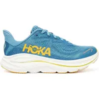 Hoka One One - Chaussures de marche - Clifton 10 Big Kids Alpine Blue/Foggy Night - Taille Enfant 38 2/3 - Bleu