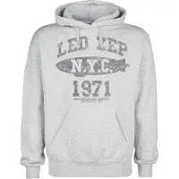 Led Zeppelin Sweat-shirt à capuche de - LZ College - S - M - pour Homme - gris - Taille M