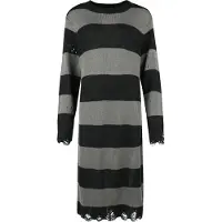 Killstar Robe longue Gothic de - Within Souls Sweater Dress - XS - 4XL - pour Femme - noir/gris - Taille 3XL