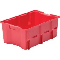LA-KA-PE Bac gerbable et emboîtable PP rouge - DLK1C ROT