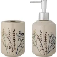 Bloomingville Bea Soap Dispenser Set Soap Dispenser Beige