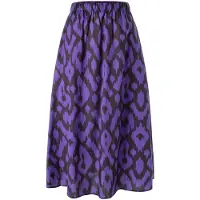 MAERZ Muenchen Jupe brun foncé / violet foncé