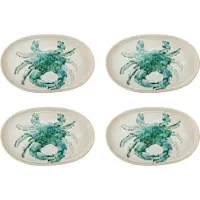 Creative Collection Assiettes Hadden vertes, lot de 4 pièces