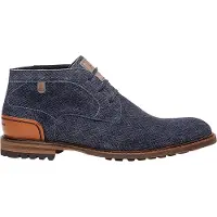 Floris van Bommel Chukka Boots 'Crepi 13' bleu clair / bleu foncé / orange