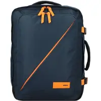 American Tourister sac à dos sac de voyage pour ordinateur portable Take2Cabin Casual Backpack 38,5L Dark Navy / Radiant Orange bleu marine