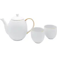 Bredemeijer Service à Thé Bredemeijer Cantebury Blanc 1,2L (3-Delig)