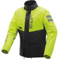 Tucano Roadtrip Hydroscud Noir Jaune Fluorescent Veste de Pluie Approuvée Taille XXXXL