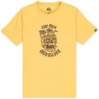 Quiksilver Ev Stay Palm T-shirt manches courtes Jaune 14 ans Garçons Jaune 14 ans