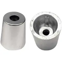 PLASTIMO Anode conique standard en zinc Argent 45 mm Argent 45 mm