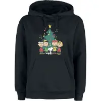 Peanuts Sweat-shirt à capuche de - Peanuts - Christmas Tree - S - 3XL - pour Femme - noir - Taille L