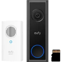 Eufy Sonnette Vidéo 2k Connectée C30 + Carillon Et Carte Sd Intelligente