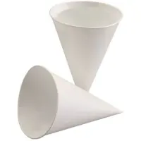 Papstar Gobelet pointu 150ml blanc