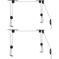 vidaXL Palans à vélo avec support de plafond 2 pcs 20 kg