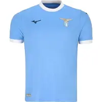 Mizuno Lazio 25/26 Home Short Sleeve T-shirt Bleu L Homme
