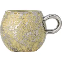Bloomingville Ensemble de 4 mugs Paula jaune/argent