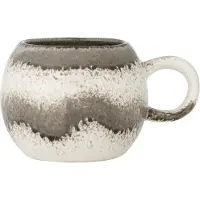 Bloomingville Ensemble de 4 mugs Paula gris/noir