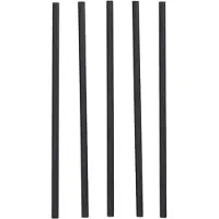 Papstar Paille en papier "pure", 250 mm, noir, Pailles, Noir
