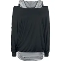 Black premium by emp T-shirt manches longues de - Get Loose - M - 4XL - pour Femme - noir/gris - Taille M