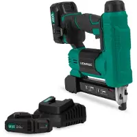 Vonroc Agrafeuse-cloueuse 20V | Deux batteries 2.0Ah et chargeur inclus