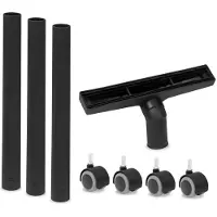 Vonroc Kit d'accessoires pour l'aspirateur compact tout usage V20 (VC508DC) - avec roulettes, tube et buse d'aspiration