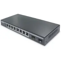 Digitus Professional DN-95344 - Commutateur - géré - 8 x 10/100/1000 (PoE+) + 2 x Gigabit SFP (Uplink) - Desktop - PoE+ (86 W) (DN-95344)