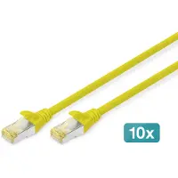 Digitus DK-1644-A-010-Y Câble patch , cat. 6A, S/FTP, 1,0 m, jaune, set